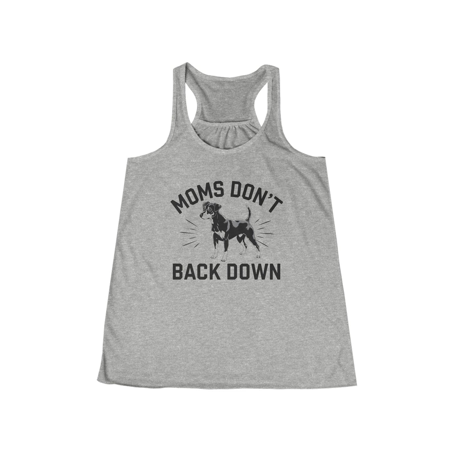 Moms Don't Back Down Flowy Racerback Tank