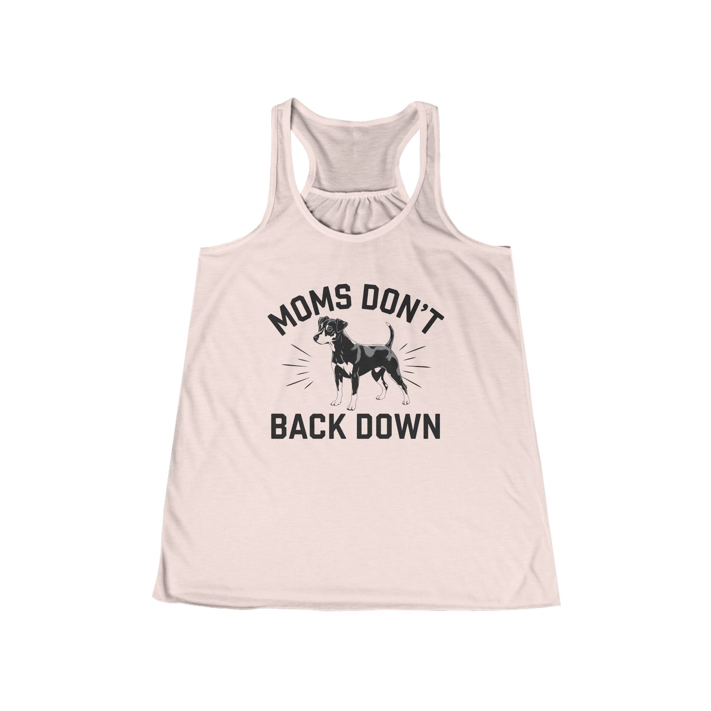 Moms Don't Back Down Flowy Racerback Tank